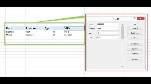 Formulaire de saisie Excel (sans VBA) - Débutants