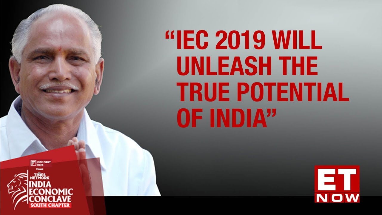 Karnataka CM BS Yeddyurappa's keynote address at IEC 2019- South Edition | ET NOW