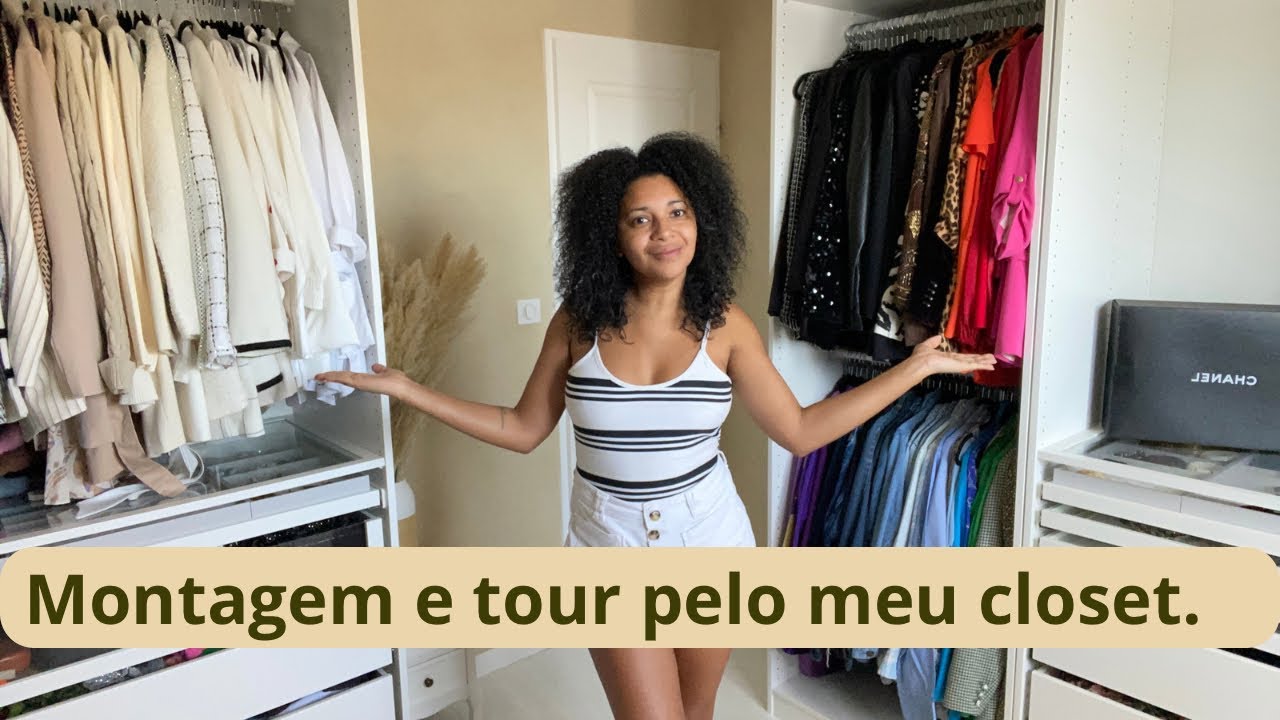 Montagem e tour pelo meu closet. IKEA PAX SYSTEM. - YouTube