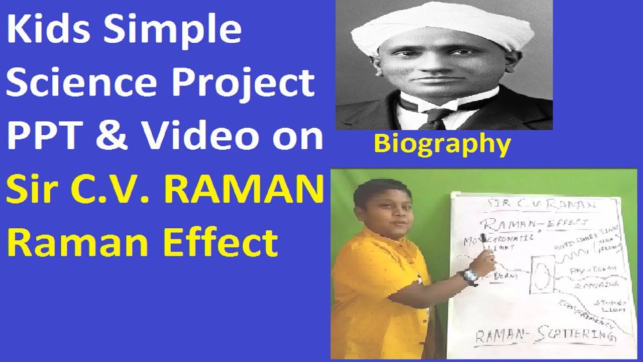 Kids Science Project on Sir C V Raman, #sciencemonthactivity, # ...