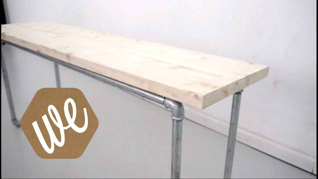 Diy Pipe Bench Youtube