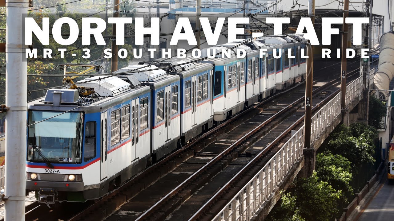 MRT-3 Full Ride: North Avenue to Taft Avenue (Southbound) - YouTube