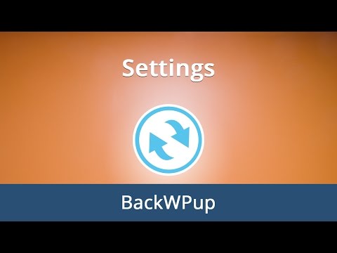 #2. Settings for the BackWPup WordPress Plugin