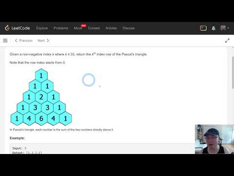 [Basic : Recursion] 4. Pascal's Triangle II - Korean Version