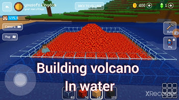 block craft 3d: building simulator,  how to build a volcano in water