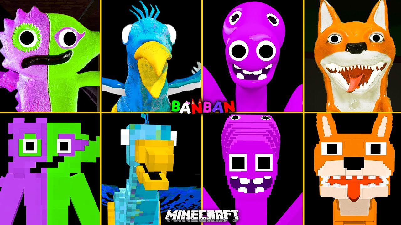 Garten of Banban 5 ALL JUMPSCARES vs MINECRAFT | Kittysaurus