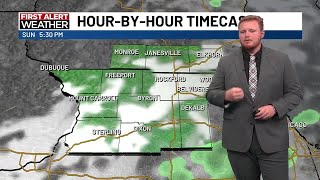 A cloudy and warm Sunday with more rain chances this week