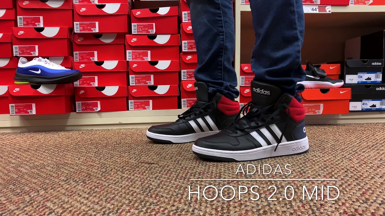 adidas hoops 2.0 mid shoes black