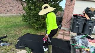 Front Flower Bed Makeover Transformation | Overgrown Yard Cleanup
