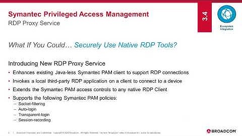 Symantec PAM - RDP Proxy Service