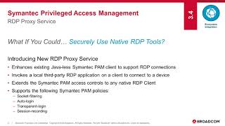 Symantec PAM - RDP Proxy Service
