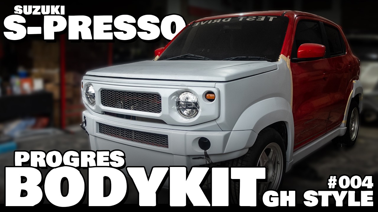 BODYKIT BY GH STYLE SUDAH TERPASANG DI MOBIL SUZUKI S-PRESSO TAPI BELUM DI FITTING GAIS !!!