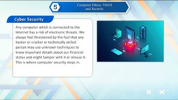 Ch 5 | Jay Cee | i tech computer | Class 7 | Computer Ethics, VIrus And Security | For children