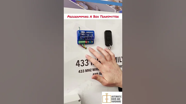 How To Program A BEA 433 MHz Handicap Button Transmitter #shorts #doors #repair #construction