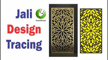 CorelDraw Easy Jali Design Tracing.