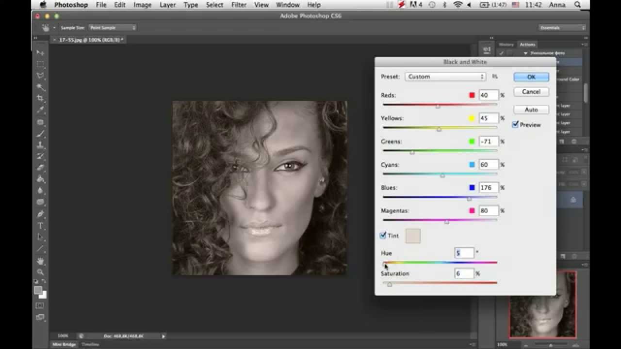 Как В Фотошопе Сделать Черно Белое Фото