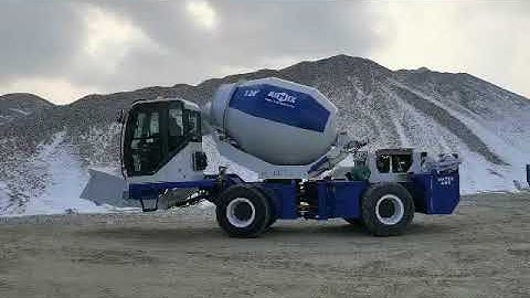 AS-3.5 self loading concrete mixer operation