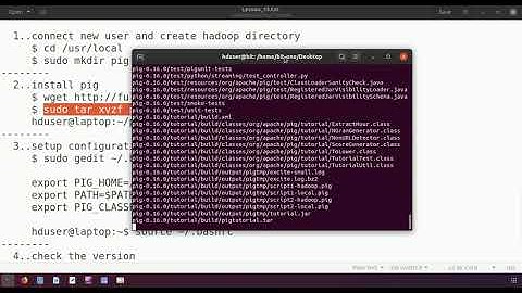 Lesson 13 Apache Pig installing and testing