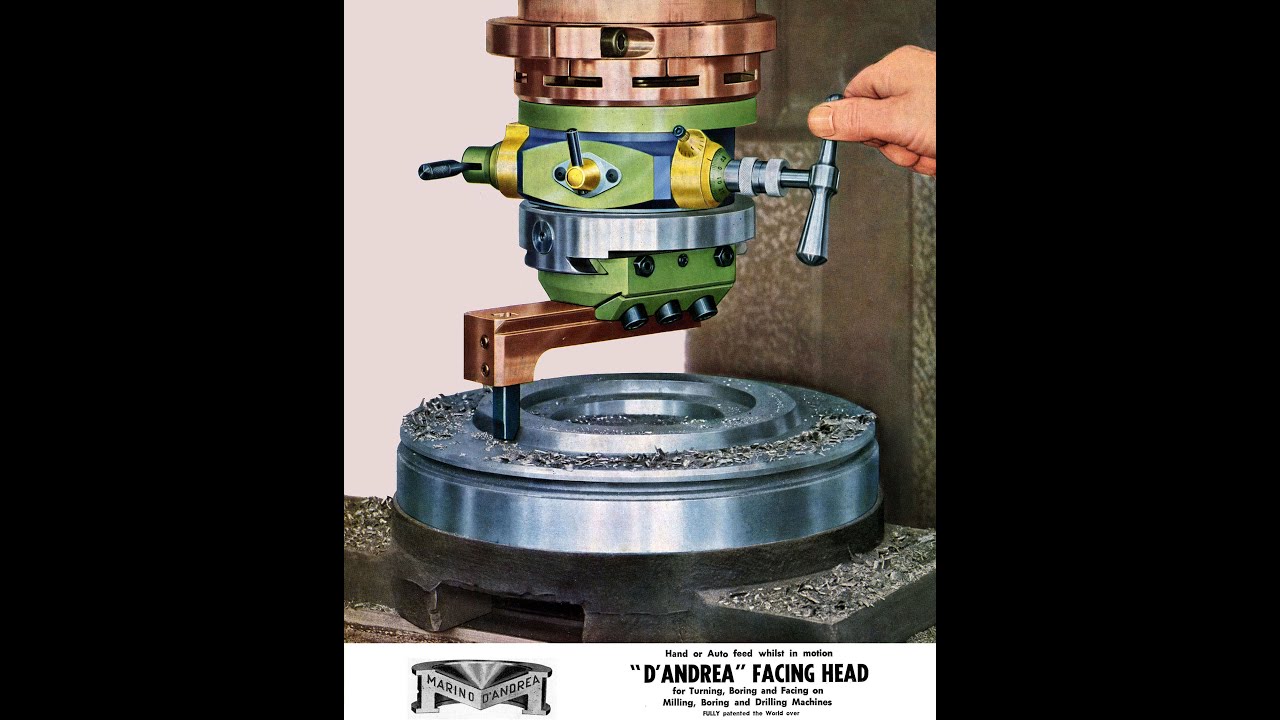 6422 New D'Andrea Boring Head for the P&W 2A Jig Borer YouTube