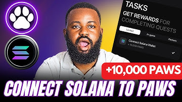 PAWS 🐾 New Quest - Connect Solana Phantom wallet to Paws