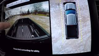 2021 Ford F150 XLT Parking Sensors And 360 Camera View on the 12in Screen Review