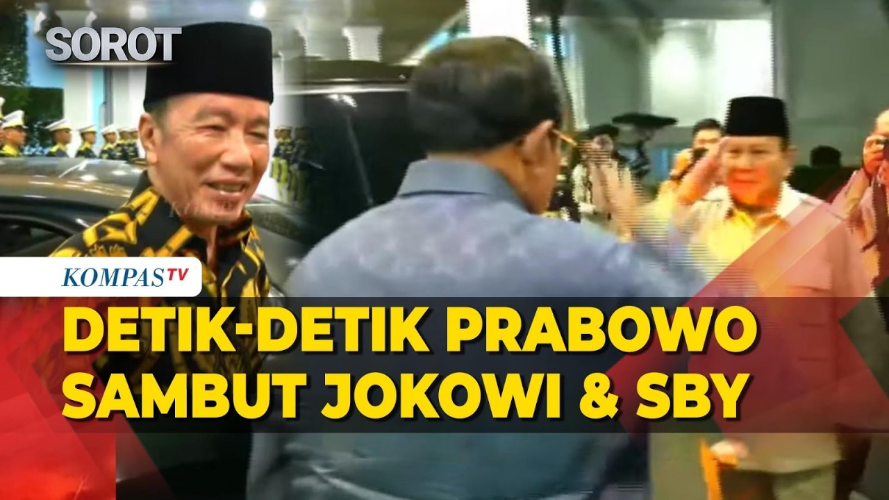 Jokowi Hadir, Prabowo Beri Hormat ke SBY saat Tiba di Istana