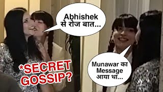 Khanzaadi aur mannara Chopra ki dekhiye yeh secret gossip moment !