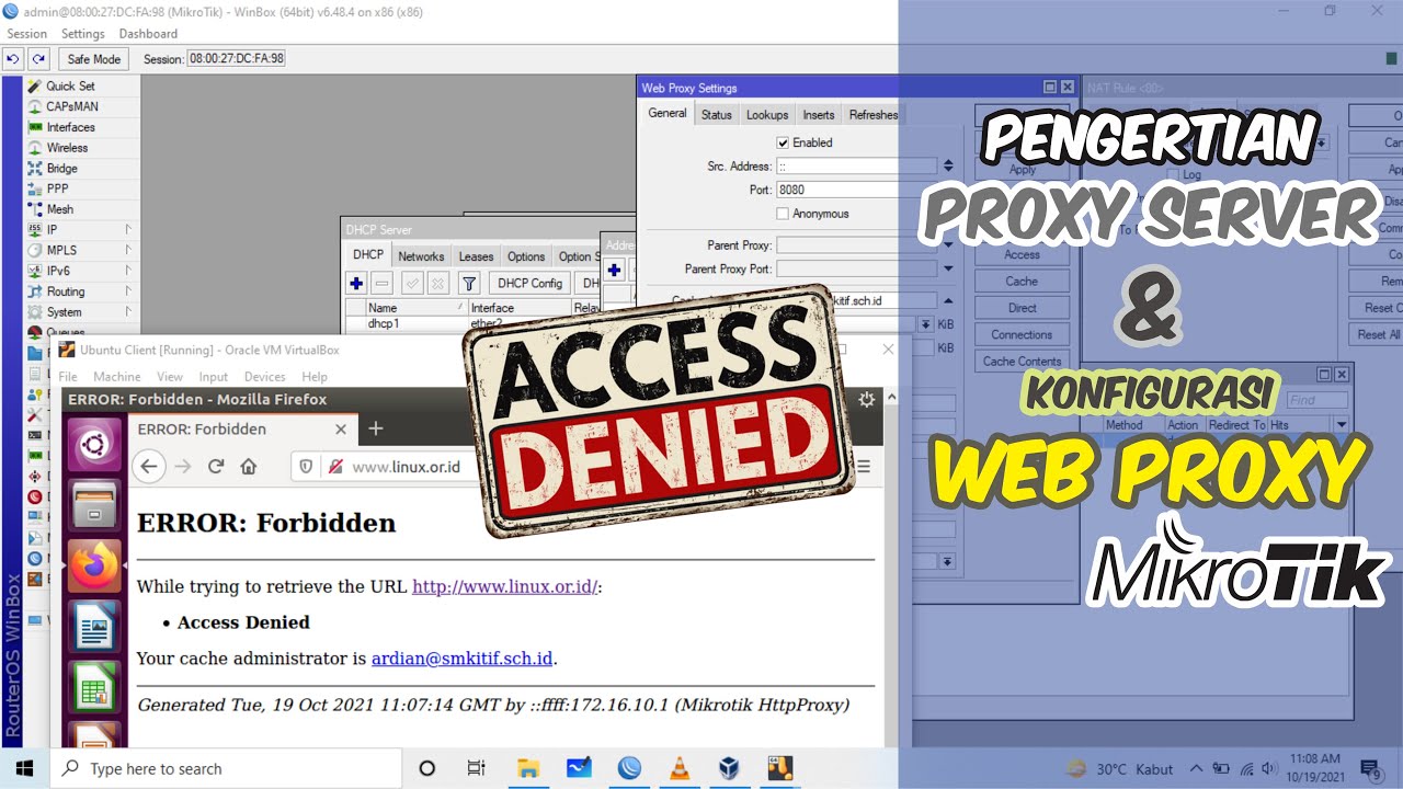 Pengertian Proxy Server dan Konfigurasi Web Proxy di Router Mikrotik ...