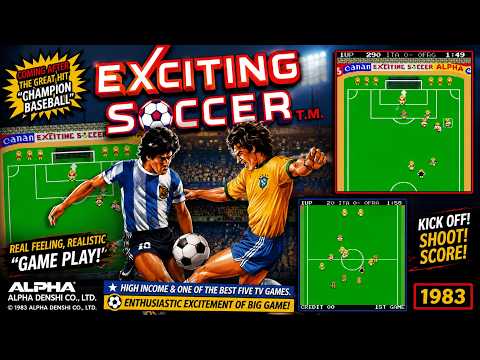 Exciting Soccer (Alpha Denshi, 1983) for ARCADE - YouTube
