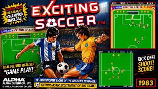 Exciting Soccer (Alpha Denshi, 1983) for ARCADE - YouTube