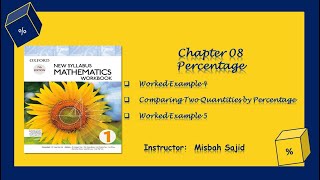 Introduction to Percentages (Comparing Two Quantities by Percentage)         #Example4 & #Example5