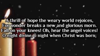 O Holy Night With Lyrics