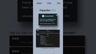 Learn how to create a CSS popup message for your website #coding #htmlcss #webdesign
