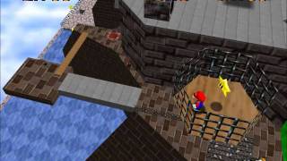 Мульт Super Mario 64 Whomps Fortress Fall onto the Caged Island 12120