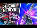 5 YENİ BIÇAK HEDİYE EDİYORUM - CSGOSKİNS - YENİ GELEN KASALAR NE YAPTI ÖYLE? - CS2 KASA AÇILIMI