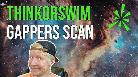 ThinkorSwim PreMarket Gappers Scanner