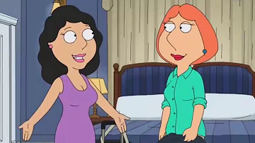 Family Guy but it is Lois being a homosexual