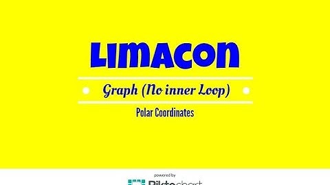 How to graph a Limacon without an inner loop