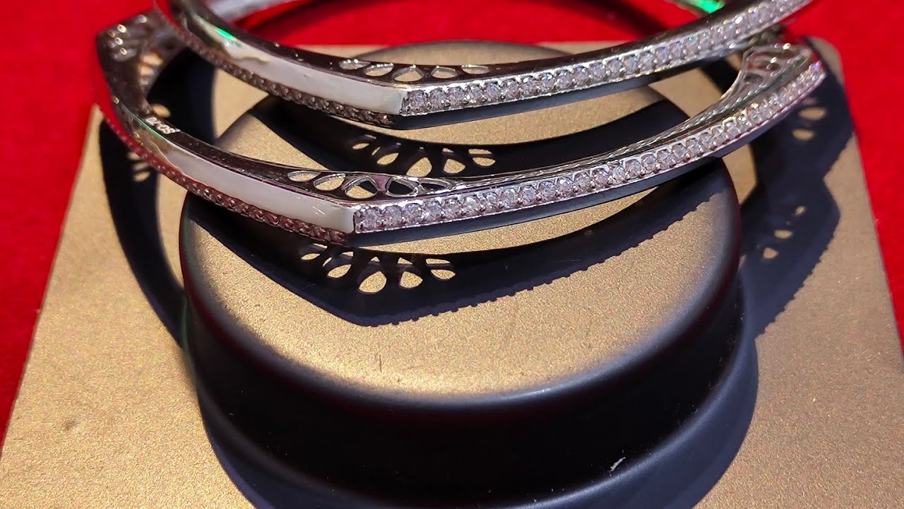 Silver design bangles | ladies kangan | casting kada design