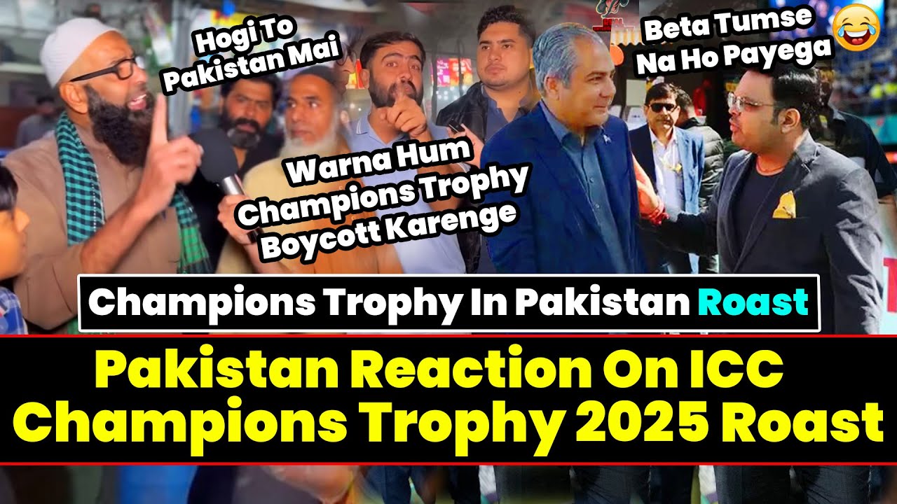 Champions Trophy in Pakistan Roast | Pakistan Reaction On Champions ...