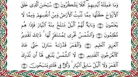سورة يس برواية ابن ذكوان عن ابن عامر ـ الشيخ يوسف بن نوح