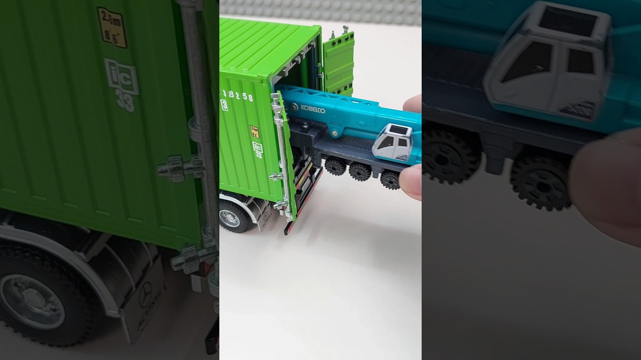 semi trailer container truck diecast car transporter 