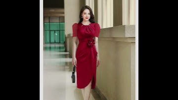 Tổng hợp 5 mẫu đầm dự tiệc sang trọng #shorts #shortvideo #damdutiectrungnien