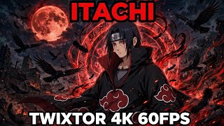 Itachi Uchiha 4K Twixtor Clips For Editing - No CC 