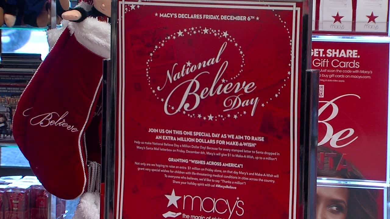 Greenbriar Middle School writes letters to Santa for Make A Wish challenge by Macy's