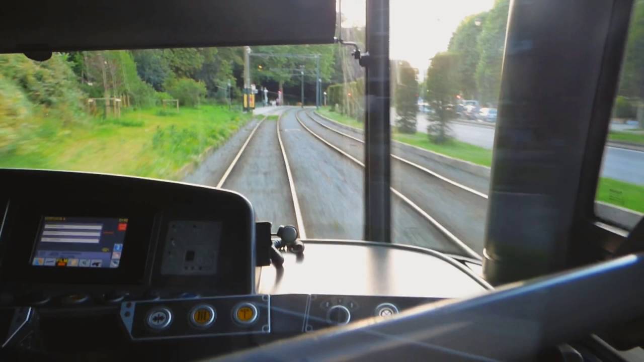 Brussels new tram on route 7 to Heysel