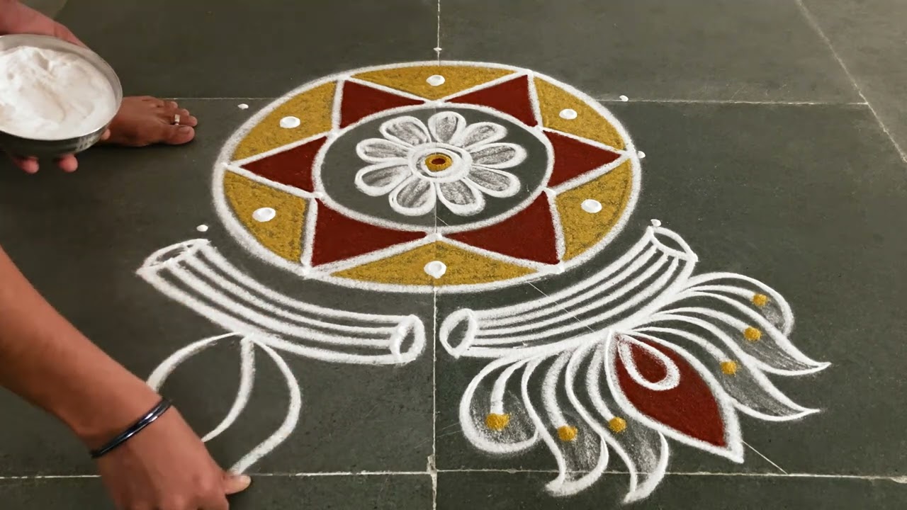 Margazhimaadham 5*3 padikolam designs| Simple muggulu designs| easy rangoli designs