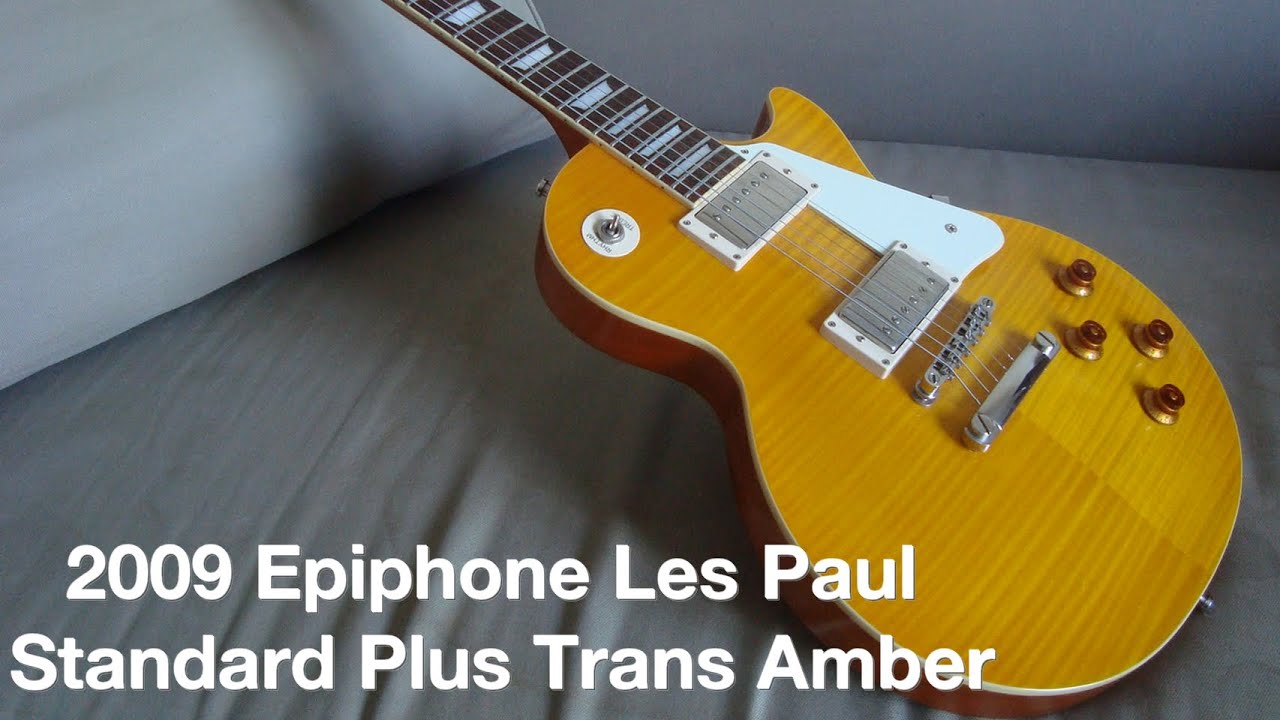 Epiphone Les paul Standard Plus Trans Amber
