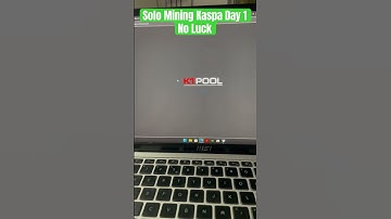 Solo Mining Kaspa On K1POOL DAY 1