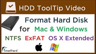 Format External Hard Disk For MAC OS and Windows | Using Windows - YouTube